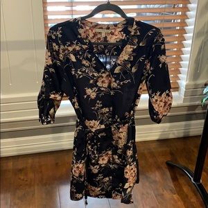 Floral Shirt dress - large petite